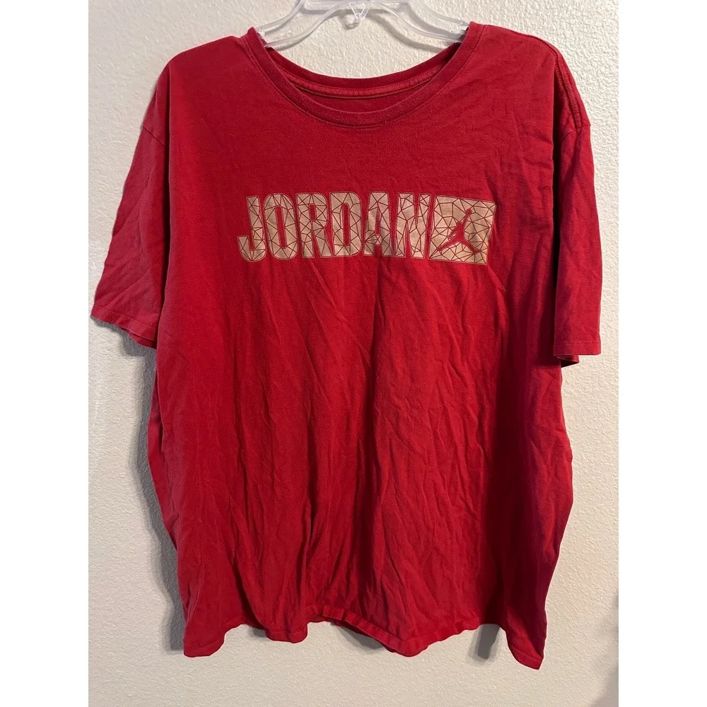 Nike Jordan Red Graphic Logo T-Shirt Extra Extra Large XXL
